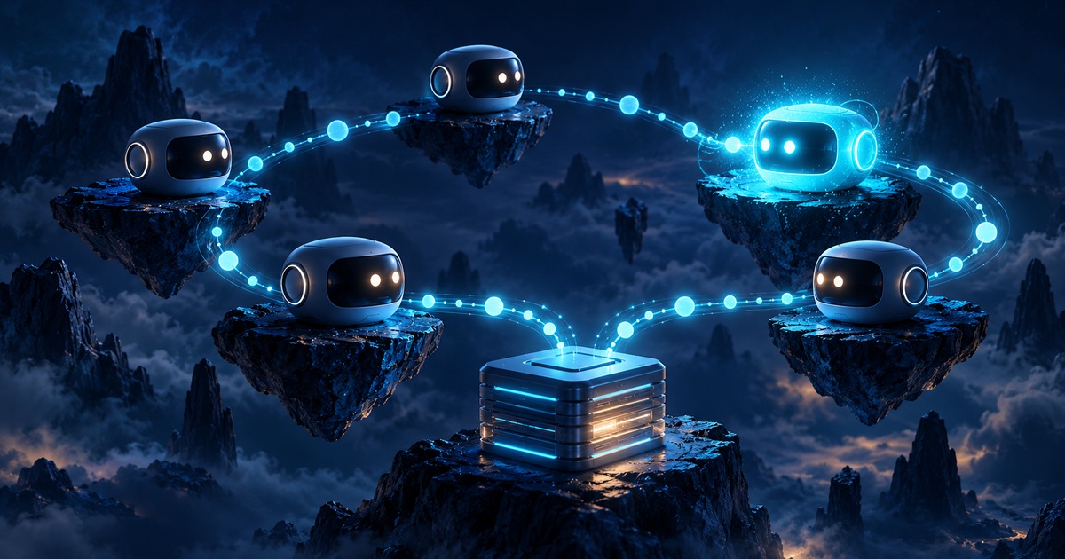 Infinity suspends waiting agents and preserves their state